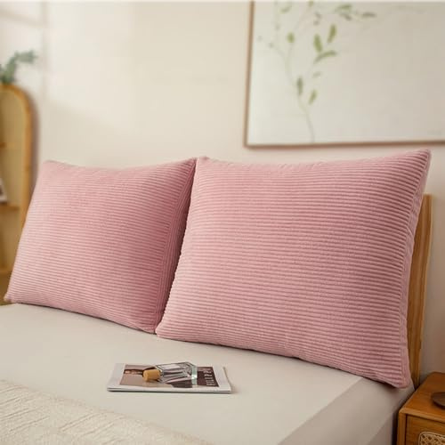 EXZFW Rückenkissen Bett, Lesekissen für Bett/Sofa Rückenlehne Kissen, Bettsitzkissen, Rückenpolster Bett Sofa, Couch Kissen Groß mit Abnehmbarem, Waschbarem Bezug,Rosa,60x60x10cm(1pc)