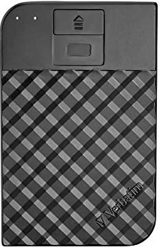 Verbatim Fingerprint Secure Tragbare Festplatte - 1 TB - externer Datenspeicher mit Fingerabdruckscanner zum Schutz Ihrer Daten, schwarz, 53650