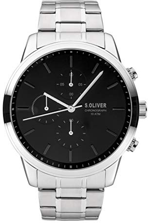 s.Oliver Herrenarmbanduhr (Silber)