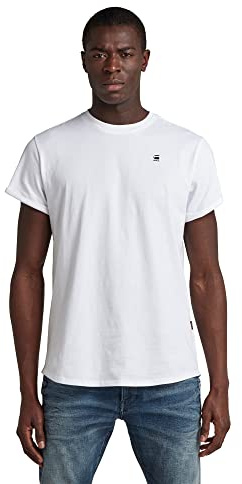 G-STAR Homme T-Shirt Lash, Blanc (white D16396-B353-110), L