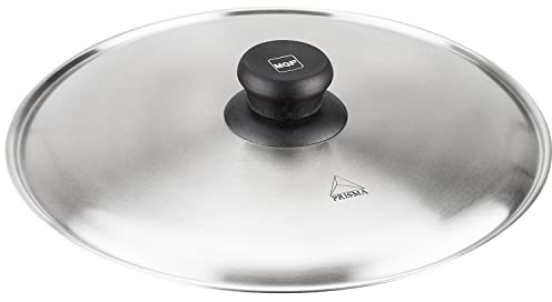 Magefesa Prisma - Tapa Voltea Tortillas 30cm, Acero Inoxidable 18/10, Pomo Resistente al Calor, Superficie Deslizante, Para Lavavajillas, Multiusos