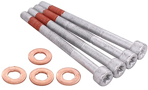 HouYeen Kit de Sellado de Arandela de Perno de Boquilla de Inyector para Mercedes Benz Clase A, C y E, E200, E220, E270 CDI