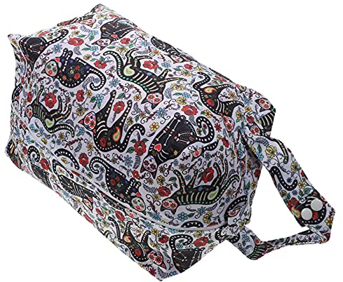 Milisten 1 x Windeltasche für Feucht- und Trockentücher, PUL-Windeltasche, waschbarer Stoff, Reisetasche mit Reißverschluss, für Badeanzüge, Reisen, Strand, Pool, Windeln, Yoga, Fitnessstudio