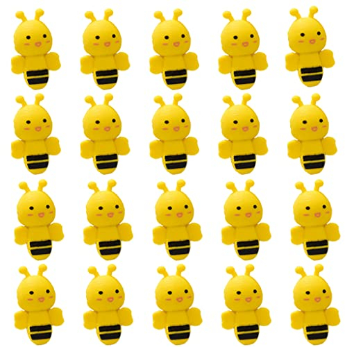 Ouceanwin 32 Stück Bienen Radiergummi für Kinder - Neuheit Tier Cartoon Radierer - Süße Farbige Bleistift Radierer für Schule, Hause und Bürobedarf