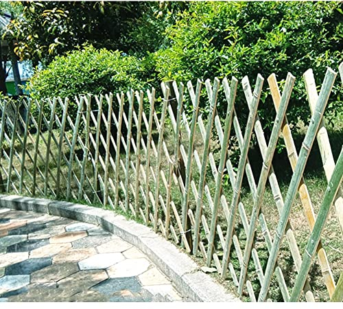 Bambuszaun, Gartenzaun Einziehbarer Bambuszaun Für Den Außenbereich Pflanzenklettergitter Skalierbare Leitplankenpartition Gartendekoration Zaun (Farbe : Grün, Größe : 150x180cm)