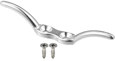 X AUTOHAUX 1Set 2-1/2 Inch Stainless Steel Flagpole Cleat Hook Boat Deck Cleats