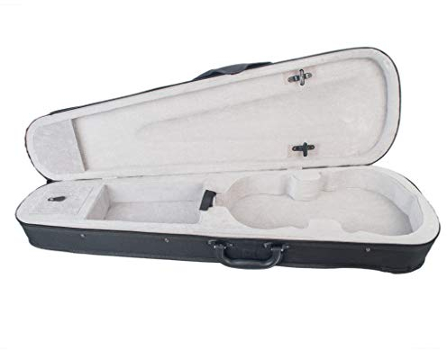 sunroot Violine Case 1/2 GrößE Professionelle Drei Eckige Form Violine Harte Case - Silber Inneren Violine Teile Neu