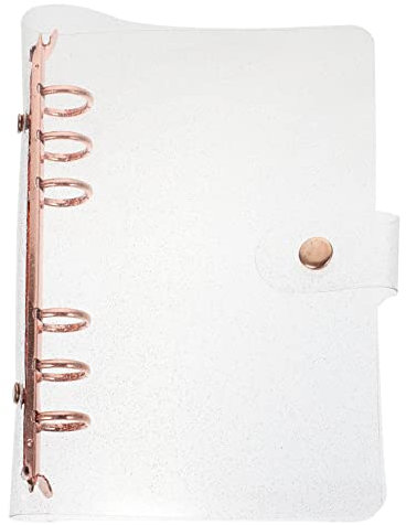 MAGICLULU Notizbuchhülle A5 Roségold Pvc Langlebig Transparent Schutzhülle Reise Ringbuch Binder Für Schule Büro