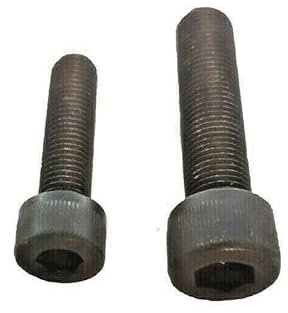 Zylinderschraube DIN 912 Feingewinde M8 und M10 Stahl Blank 12.9 Innensechskant Schwarz (2, M10 x 1,25 x 60)