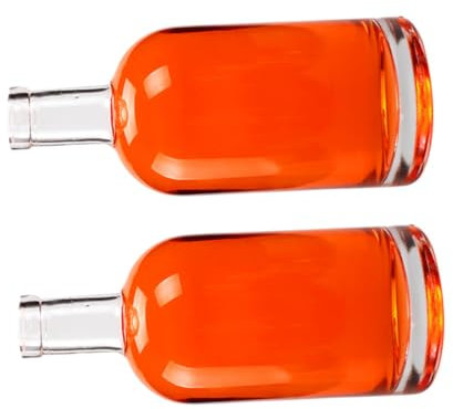 Garneck 2st Wodka-likör-flasche Bourbon-dekanter Spirituosen Glasflasche Leere Flaschen Wodka-glasbehälter Klare Trinkflaschen Rum Dekanter Bierflaschen Aus Glas Whiskey Weinflasche Reisen