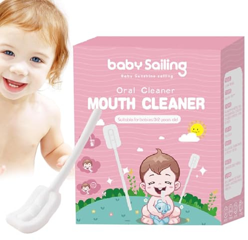 JINGAN Baby Gaze Zungenreiniger, Skim Gaze Gum Cleaner Stick, Portable Oral Tongue Gaze Gum Cleaner, Flexible Zahnbürste Zungenreiniger für Babys Zunge, Mund und Zahnpflege