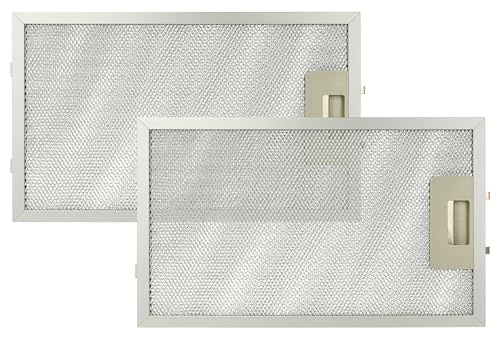 vhbw 2x Filter Metallfettfilter kompatibel mit Juno JDK4275E, JDK4235E, JDK4535E, JDK4575E, JDI9680E Dunstabzugshaube - 32,5 x 19,6 x 0,85 cm, Metall