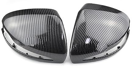 Rückspiegel Abdeckung Für Benz C Für W205 E W213 Für GLC-klasse Für X253 Für S Klasse Für W222 ABS Auto Rückspiegel Kappe Abdeckung 2 Pcs RHD Und LHD Auto Spiegelkappen(Size:Carbon Fiber)