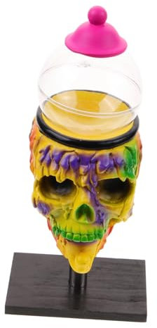 ULDIGI Halloween Skull Gumball Machine Unique Dispenser for Boys and Girls Halloween Decoration Eye-catching Craft for Home and Garden for