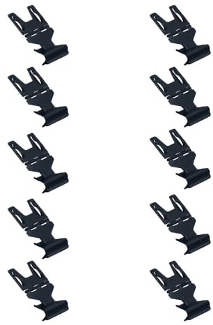 10 Stück Metall-Etiketten Regalklammern für Aufbewahrungsboxen, verstellbare Korbkorb-Etikettenhalter, Preisschild-Display, Kuchenpreisklemmen für Supermarkt-Etiketten, Kreidetafel, Schwarz