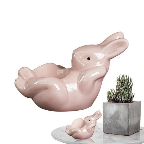 Coquetier en forme de lapin – Coquetiers en forme de lapin – Coquetier pour table, support de présentation d'œufs de Pâques, support d'œufs de petit-déjeuner