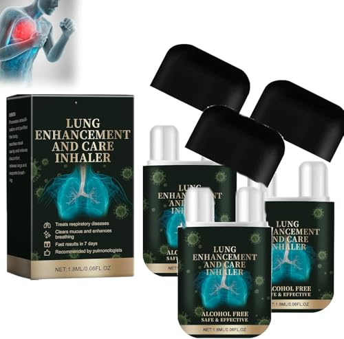 Miqiko Lungenverbesserung und -pflege, Inhalator, Lungenreinigungsspray, Lungenreinigung, Lungenverstärker, Lungenverbesserung und -pflege, Einatmen, leistungsstarke Lungenunterstützung und Reinigung