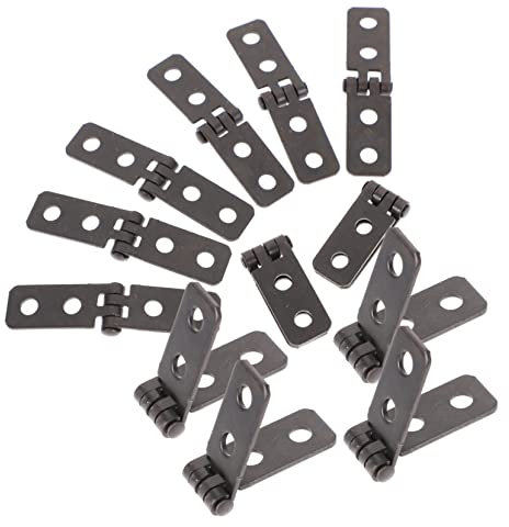 Uonlytech Praktische 12 Stück Mini-scharniere Für Schmuckschatulle Truhenscharnier Zubehör Glatt 60 X 13 Mm