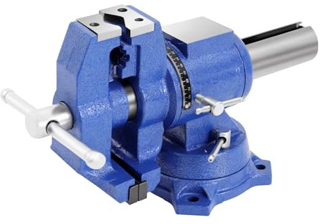 Profi Schraubstock 360° drehbar Multifunktionsschraubstock Tischschraubstock 100mm Spannweite für Holzbearbeitung, Handwerker, Modellbau