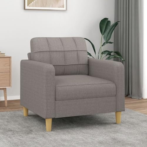 Xichuzi Sofasessel Taupe 60 cm Stoff, Relaxsessel, Fernsehsessel, Kinosessel, Gaming Couch - 359082