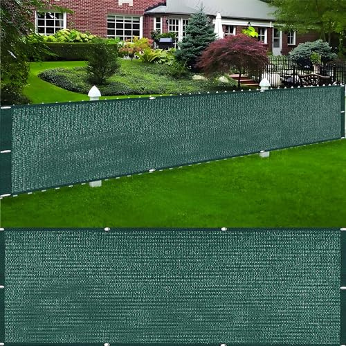 QINLIQIN Toldo de Exterior 70 x 230 cm Revestimiento para Balcón Protección Solar Resistente Al Desgarro Incluye Bridas para Cables para Valla de Jardín, Verde Oscuro