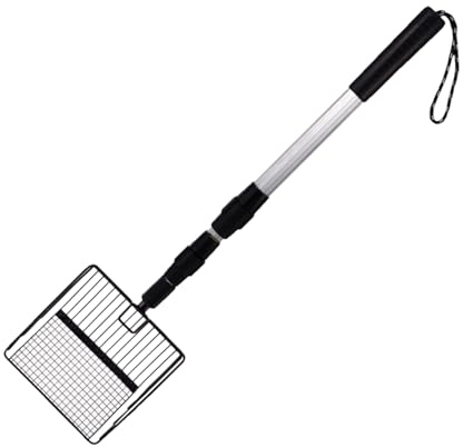 Einstellbare Siebschaufel 106 Cm Dog Pooper Scooper Hundekotschaufel Und Harke Metall Rechen Kehrschaufel Hühnerkotschaufel Für Die Reinigung Für Hühnerstall Trennung Von KOT Und Schutt Von Sand