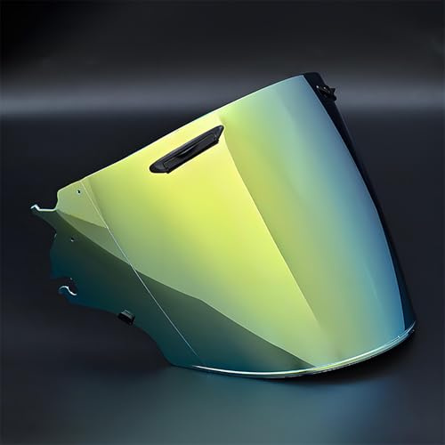 UYTKTN Moto Visière de Casque pour Arai VZ Ram, Verres de Casque de Moto Visière Teintée pour Casque de Moto Accessoires de Remplacement Pare-Brise,A Tea Gold