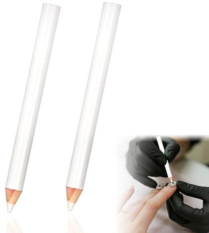 2Pcs Nail Whitening Pencil Durable And Stable White Pencils art Easy To Use Odorless And Safe To Touch White Nail Pencil For Women Diamond Painting Jewelry Art And Other Occasions