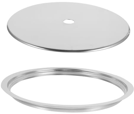 COLLBATH Anello Adattatore per Piano Induzione in Acciaio Inossidabile Anello e Affondato per Cucine Induzione Compatibile con Hot Pot e Bbq Coreani Facile da Installare e Smontare