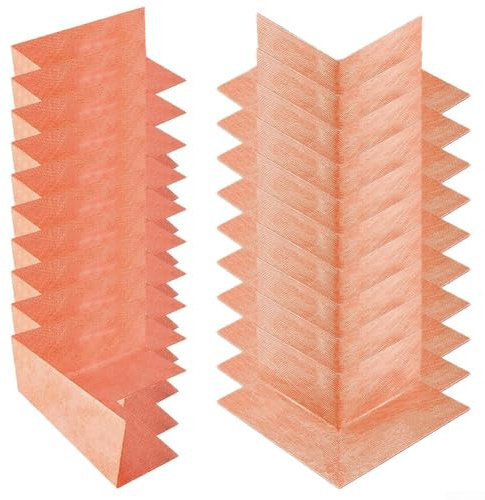Niceminiwall Waterproofing Corner Shower Membrane Set, Polyethylene Right Angle Seamless Inside Corners for for Bathroom, Bathtub, Steam Room, Kitchen, Balcony, Corridor, Sink,(4pc Inside)