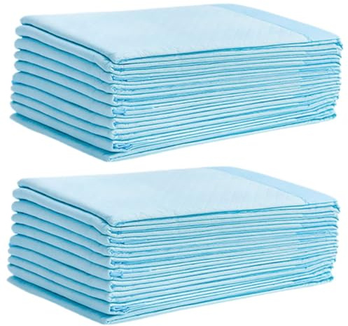 Einweg Wickelunterlage Weiß für Babys, Kinder und Senioren | Reise Format für Zuhause, Weiche Vlies und Papierlage, 100 Stück Packung für Unterwegs