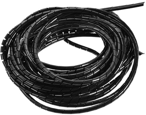 Generic Avvolgicavo a Spirale da 10 M, Organizer per la Gestione dei Cavi e Protezione con Design Facile da Tagliare su Misura, Ideale per TV, PC, Casa e Ufficio