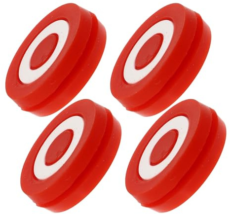 NIYANGLE Ammortizzatori Antivibrazioni per Racchetta da Tennis in Silicone Rosso 4 Pezzi, Smorzatori per Riduzione Gomito del Tennista, Accessori Sportivi per Comfort di Gioco