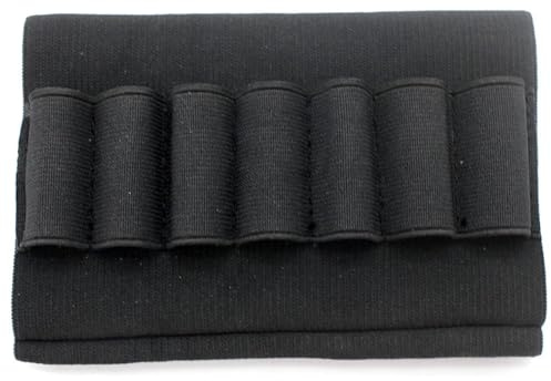 7 Colpi Fucile Buttstock Shell Munizioni Holder 12 Calibro Shotgun Shell Magazine Pouch Caccia Proiettile Cartuccia Bandoliera Carrier