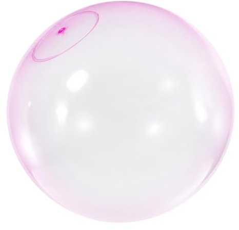Bubble Ball, Aufblasbarer Großer Wasserball für Strandpartys und Gartenaktivitäten, Pinker Wasserspielball für Erwachsene und Kinder