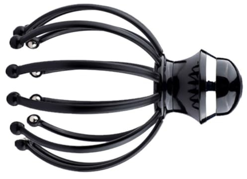 BUTIFULSIC Masseur Électrique pour Cuir Chevelu Griffe en Plastique et Bille en Acier, Appareil Portatif pour Massage Crânien, Favorise la Circulation Sanguine
