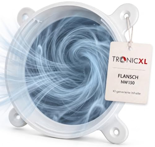 Connecteur de bride de 150 mm pour tuyau d'évacuation d'air conditionné | Accessoire pour climatiseur mobile, hotte aspirante, conduit d'air, etc. I