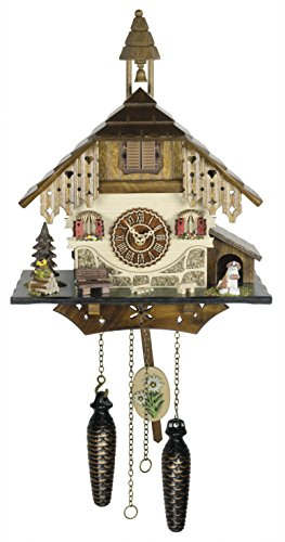 Trenkle Kuckucksuhr, Quarz, Schwarzwaldhaus, mit Musik, TU 4236 QM