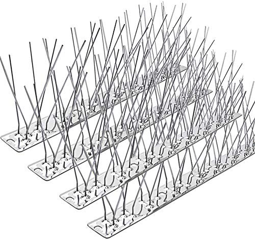 Tilian Pinchos para Palomas y pájaros pequeños, de Acero Inoxidable, no más nidos de pájaros y Caca (Cobertura de 10 pies)