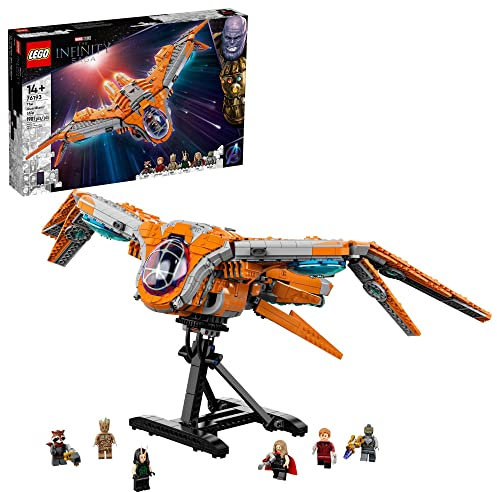 LEGO Marvel The Guardians’ Ship 76193 Space Battleship Building Kit; 6 Minifigures Include Star-Lord and Thor; New 2021 (1,902 Pieces)