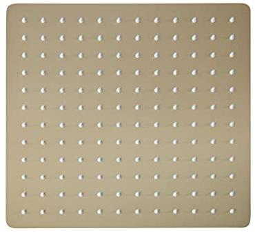 vanvilla Duschkopf Regenduschkopf Regendusche Regenbrause Brausekopf 30cm x 30cm Gold gebürstet