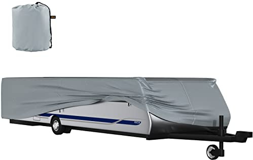 VEVOR Copertura per Camper Pop-up Adatta per Rimorchi Lunghi 16-18 Piedi, Copertura per Rimorchio per Camper Pop-up Resistente e Impermeabile, Telo di Copertura per Roulotte Protezione UV Antipioggia