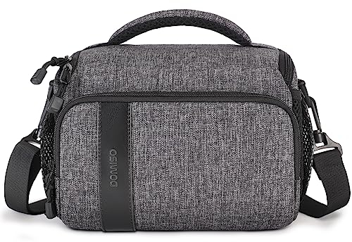 DOMISO SLR DSLR Kameratasche Wasserdicht Fototasche, Dunkelgrau