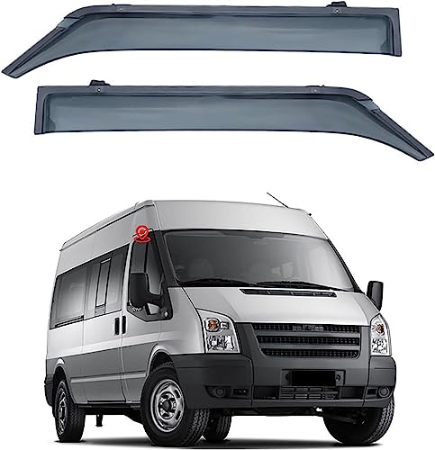 MEOMO 2 Stück Auto Autofenster Windabweiser für Ford Transit MK3 2000-2012, Seitenscheiben Regenabweiser Schatten Deflektoren Auto Zubehör