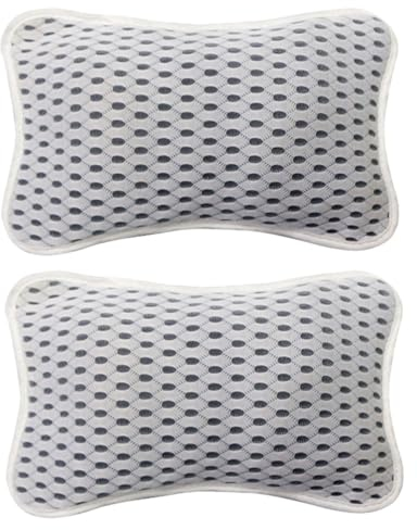 minkissy 2stücke Badewannenkissen Netzstoff Atmungsaktives Spa Kissen Für Kopf Und Nacken Ergonomische Unterstützung Für Badewannen Für Entspannende Bäder Und Wellness-anwendungen