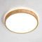 YYUTLUO Plafonnier LED Bois, Lampe Ronde en Bois Naturel Lueur à 360° | Blanc naturel 4 500 K, 18 W 1 600 lm | Salon, cuisine, salle à manger, couloir, maison, bureau, chambre d'enfant, bureau(Ø30cm)