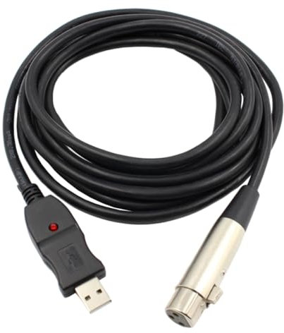 BESTonZON Cable Usb Xlr De Metros Adaptador Para Micrófonos y Grabación Micrófonos Usb Xlr