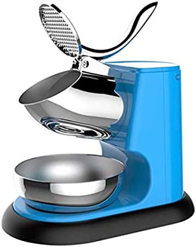 Electric Ice Shaver, Higher Ice Outlet Shaved Ice Snow Cone Maker Kitchen Machine W/Stainless Steel Double Blade Ice Crusher For Milk Tea Shop Coffee Shop,Blue