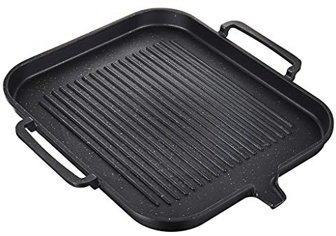 Padella antiaderente per cottura alla piastra di Teppanyaki, in lega di alluminio Campeggio bistecca Pan