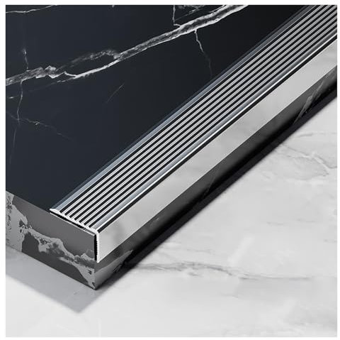 Treppenkantenprofil Treppenprofil L-Form Rutschfester Treppenkantenschutz Aus Aluminium, Treppenkantenverkleidung For Fliesen Und Laminat, L-förmige Bodenkantenübergangsstreifen, Treppenstufen For Den